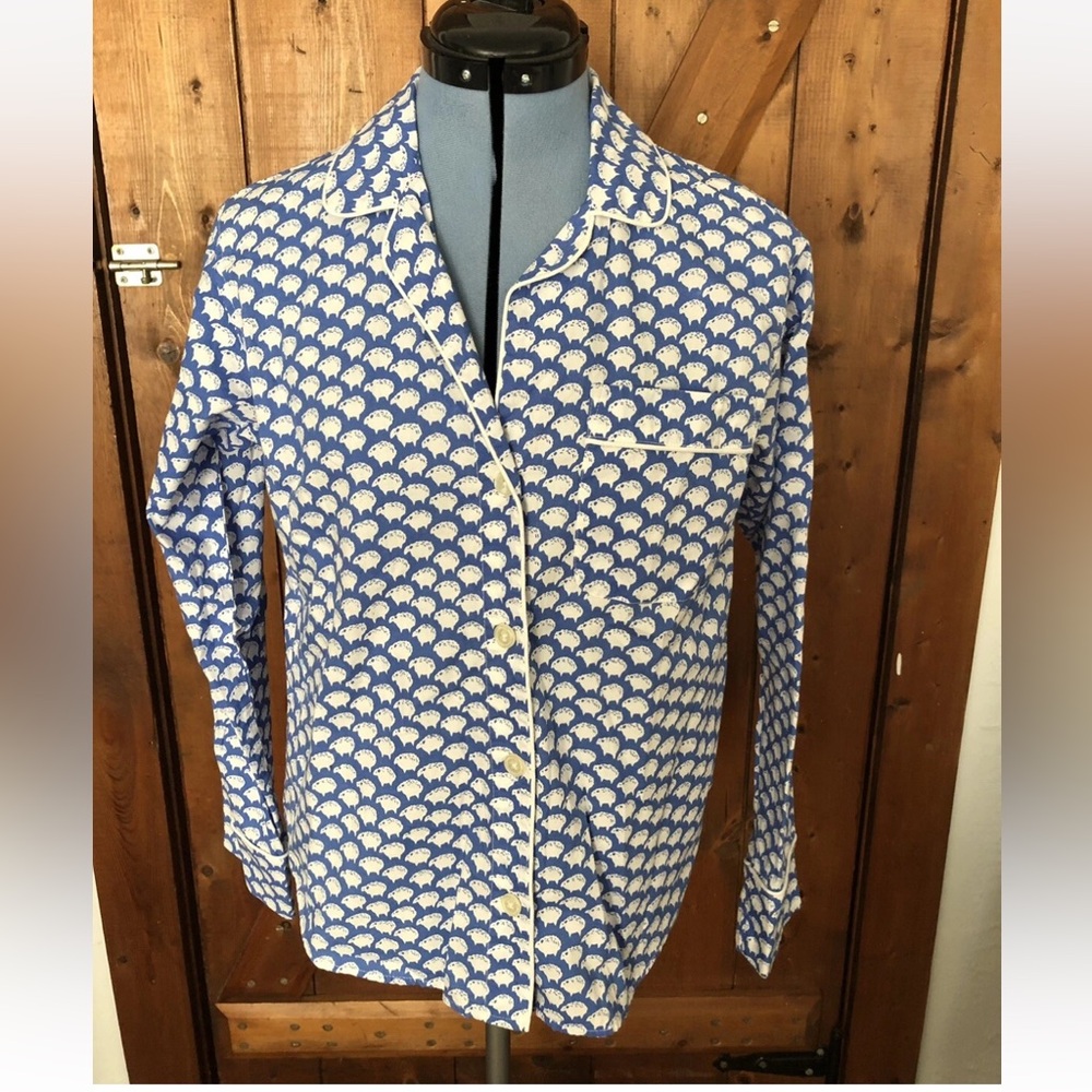 C. Wonder Blue and White Striped Top